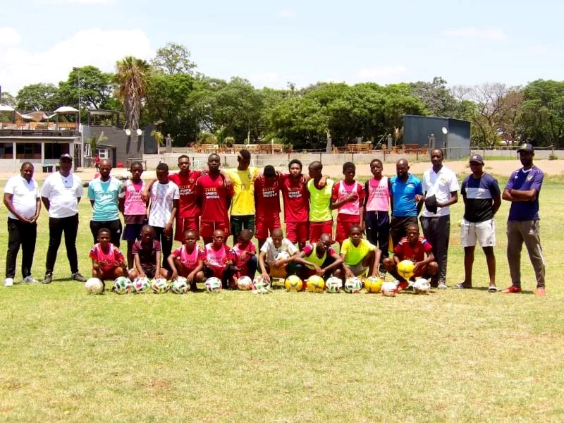 Elite Sports Institute academy group at training ground